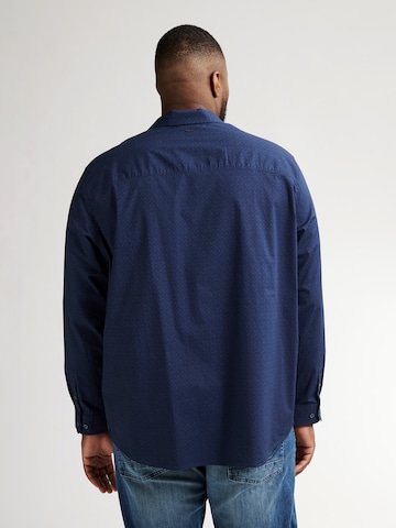 Coupe regular Chemise Petrol Industries en bleu