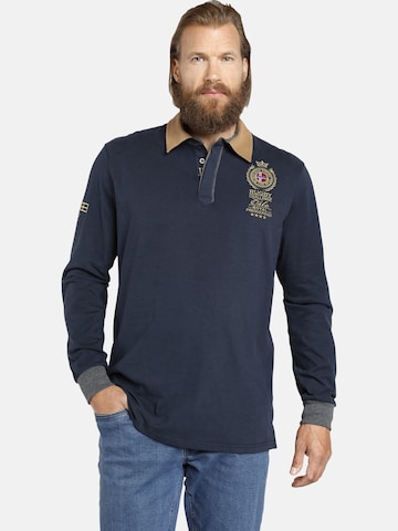 Jan Vanderstorm Sweatshirt 'Jaarne' in Blue: front