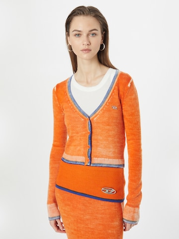 DIESEL Knit Cardigan 'ARIKA' in Orange: front