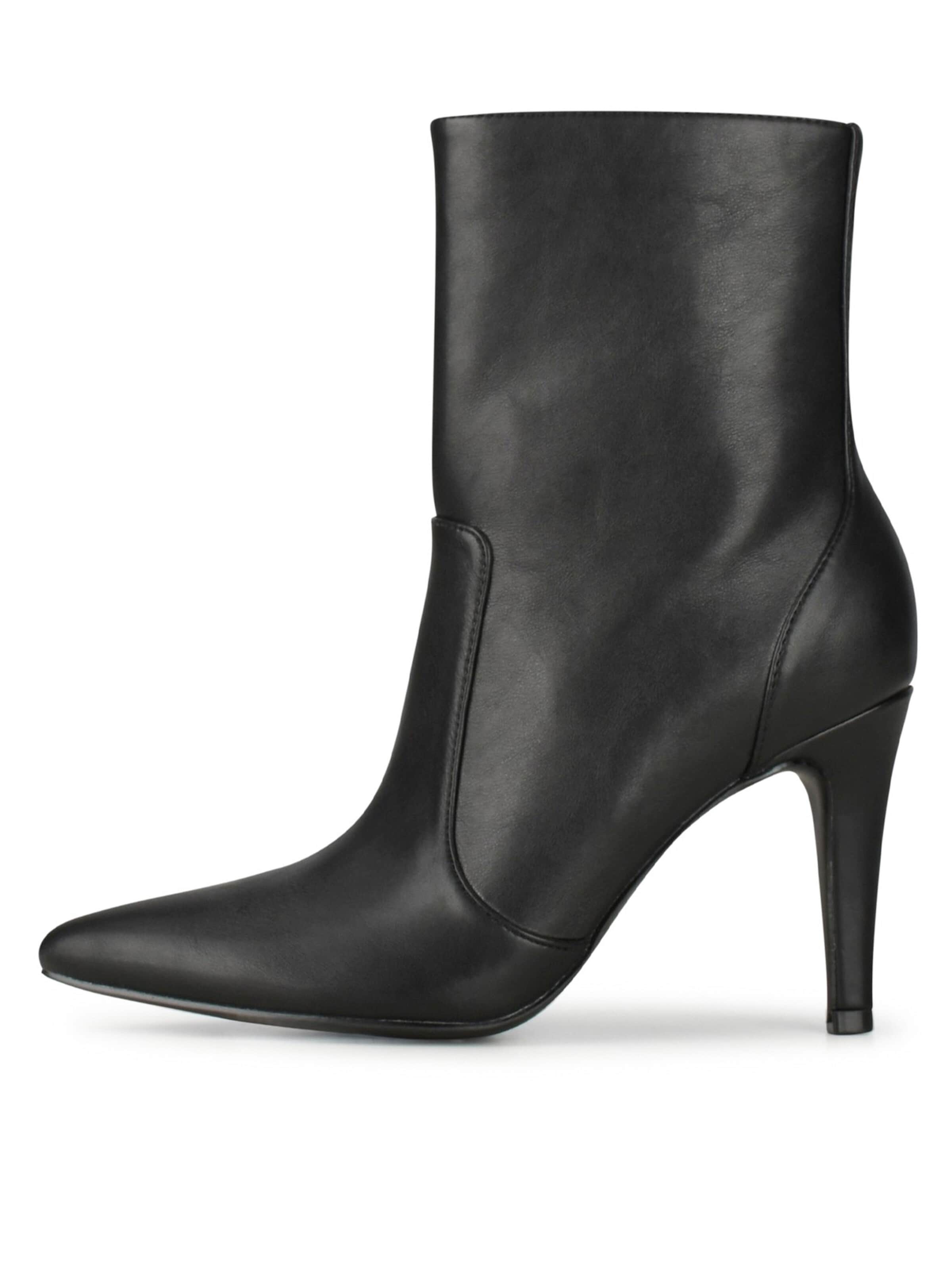 Bottines 'Taverne' POSH by Poelman en noir : devant