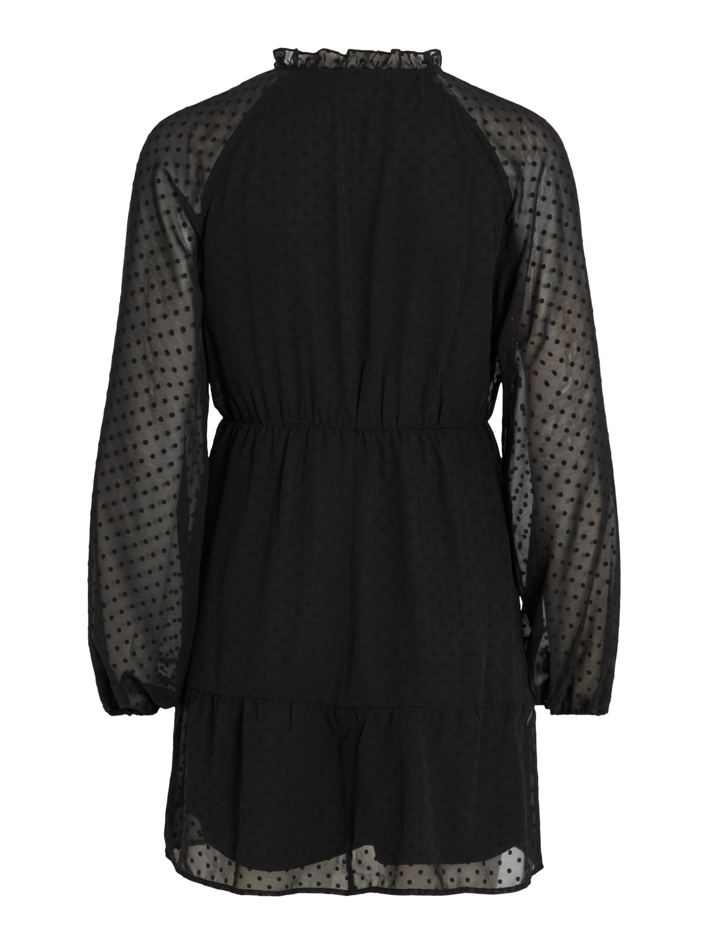 VILA Dress 'Dobby' in Black