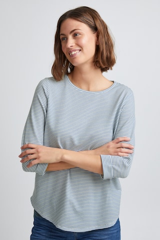 Fransa Shirt 'FREMAJACQ' in Blauw: voorkant