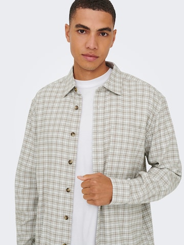 Only & Sons - Ajuste confortable Camisa 'ONSGUDMUND' en azul