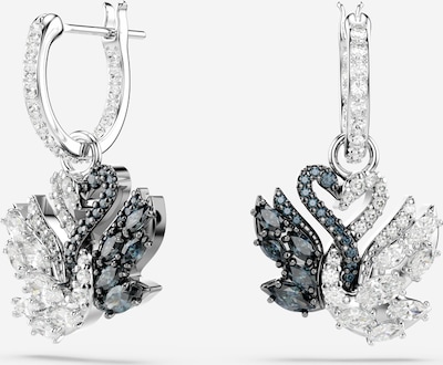Swarovski Korvakoru 'Swan' koossa One Size värissä musta / hopea / valkoinen, Tuotenäkymä