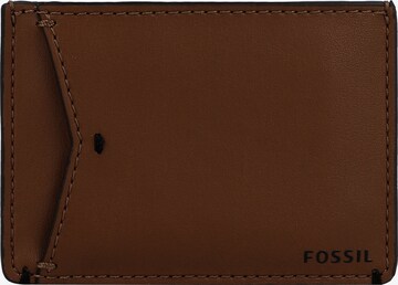 FOSSIL Etui 'Joshua' in Bruin: voorkant