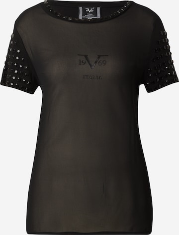19V69 ITALIA Majica 'MIRIAM' | črna barva: sprednja stran