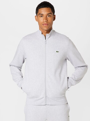 LACOSTE Sweatvest in Grijs: voorkant