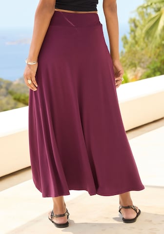 LASCANA Nederdel i rød