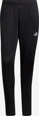 ADIDAS PERFORMANCE Tapered Sportbroek in Zwart: voorkant