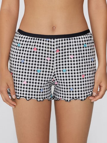 Tezenis Pajama Pants in Black: front