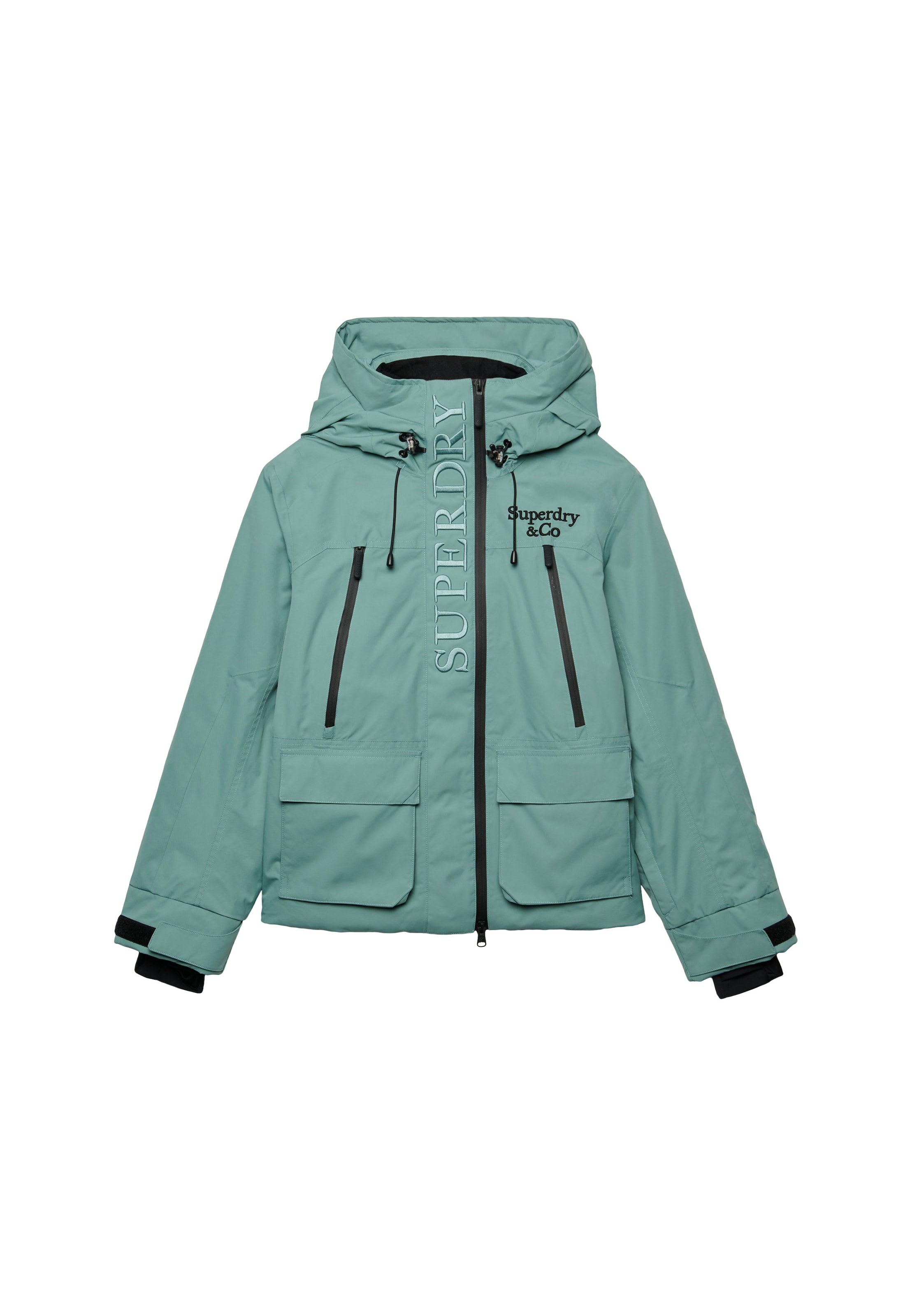 Superdry & Co Sportjas 'Ultimate Freestyle' in Groen: voorkant