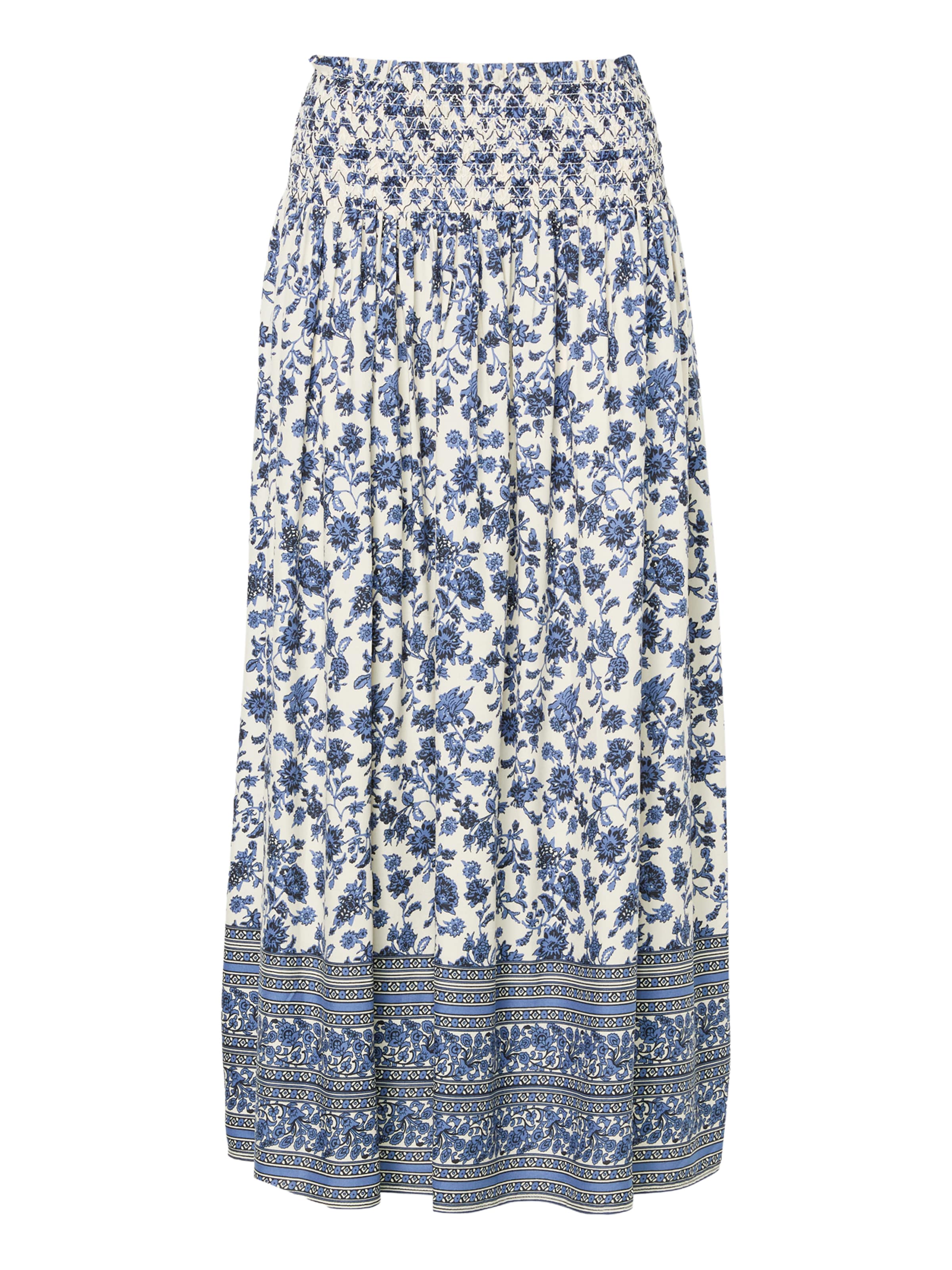 Lollys Laundry Rok 'Myra' in de kleur Saffier / Zwart / Wit, Productweergave