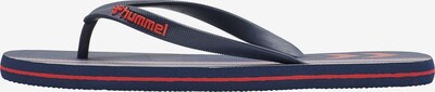 Hummel Badeschuh in navy / orangerot / weiß, Produktansicht