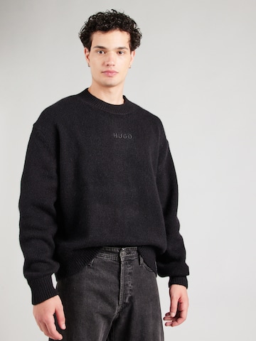 HUGO Pullover 'Seese' in Schwarz: Vorderseite