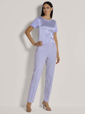 Regular Pantalon à plis MADELEINE en violet
