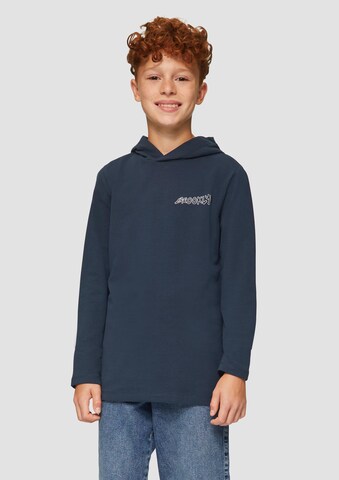 s.Oliver Sweatshirt in Blauw: voorkant