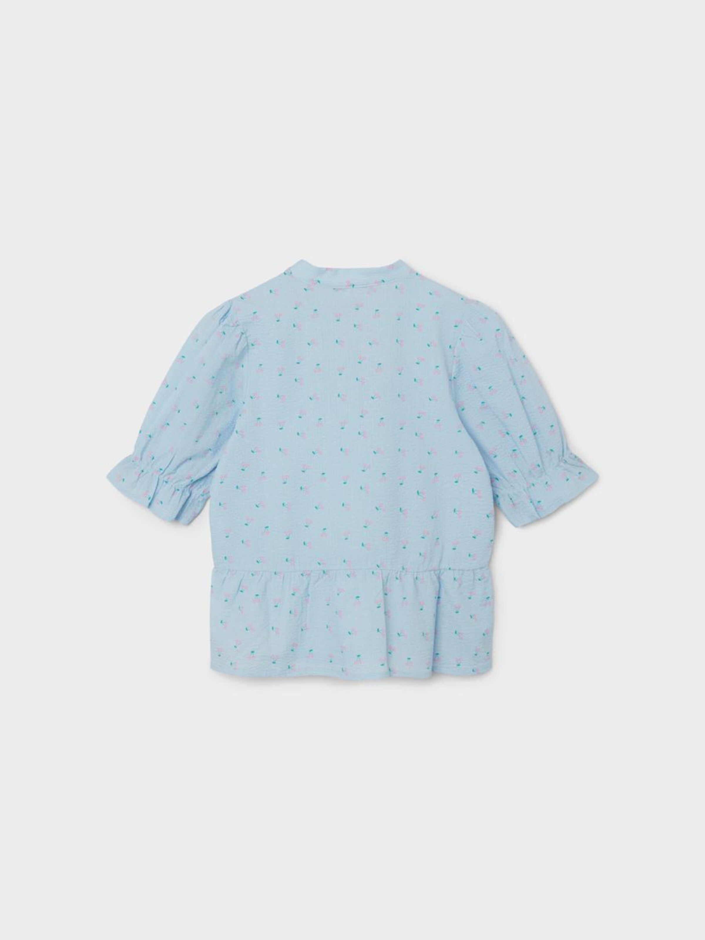 Kinder Teens (Gr. 140-176) NAME IT Bluse 'EMILY' in Blau - MU87855 Kinder Teens (Gr. 140-176) NAME IT Bluse 'EMILY' in Blau - MU87855
