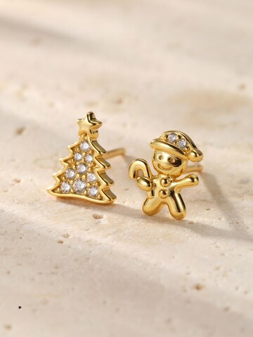 Boucles d'oreilles 'Merry Duo' Hey Happiness en or