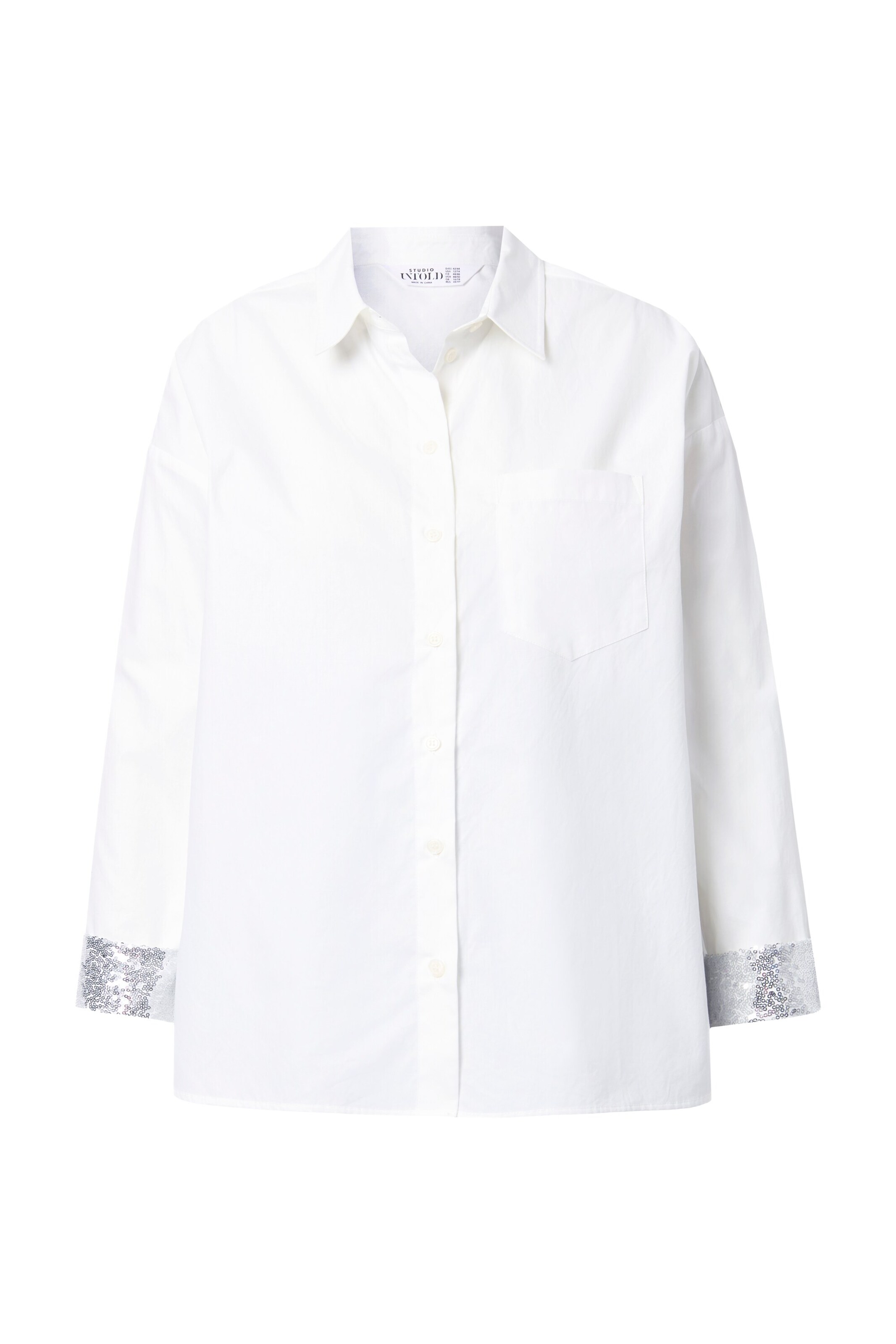 Studio Untold Blouse in Wit: voorkant