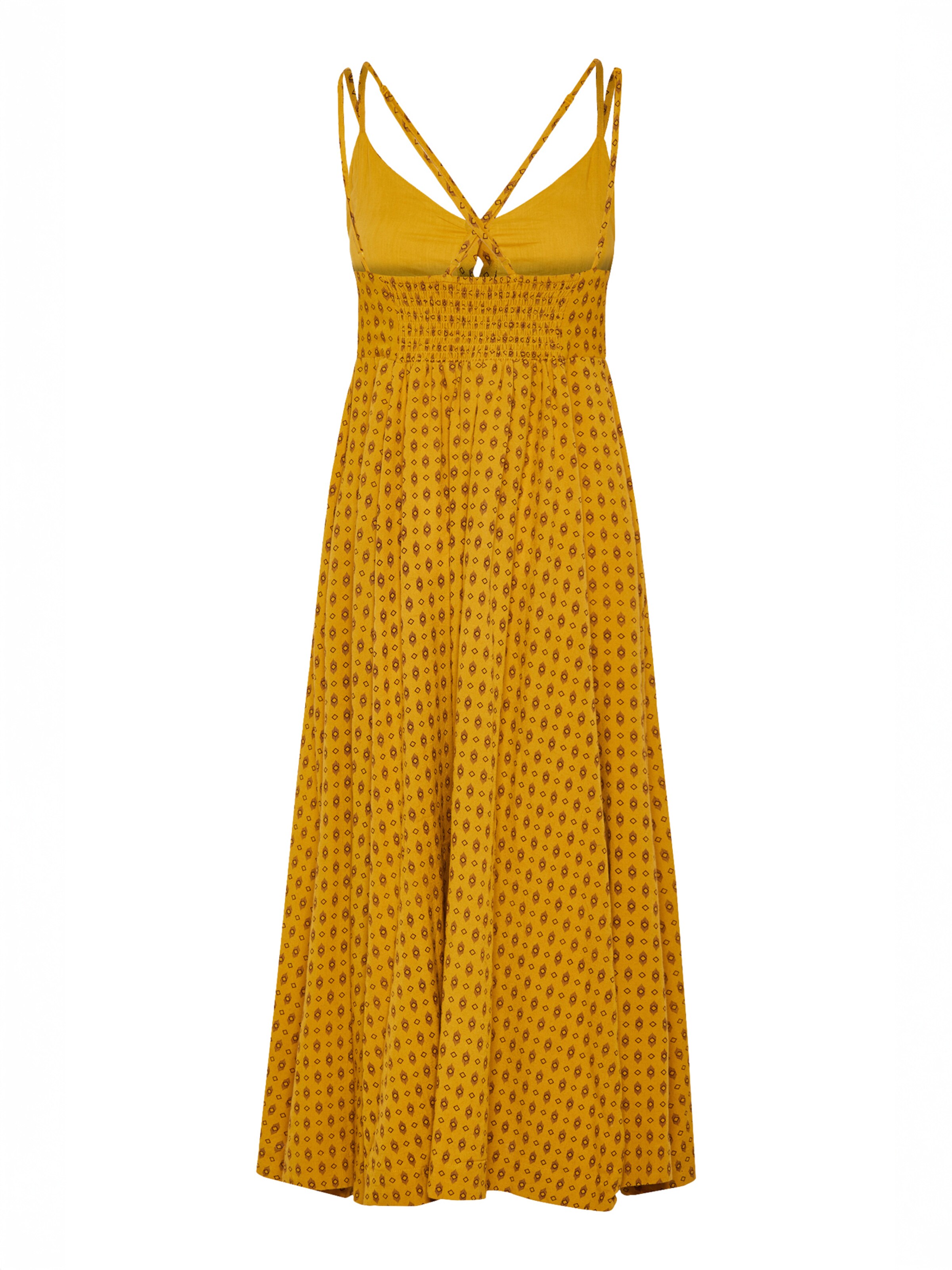 Funky Buddha Klänning i gul