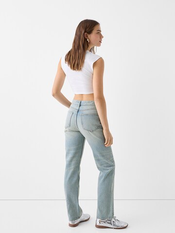 Bershka Regular Jeans in Blauw