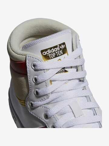 ADIDAS ORIGINALS High-Top Sneakers 'TOP TEN' in White