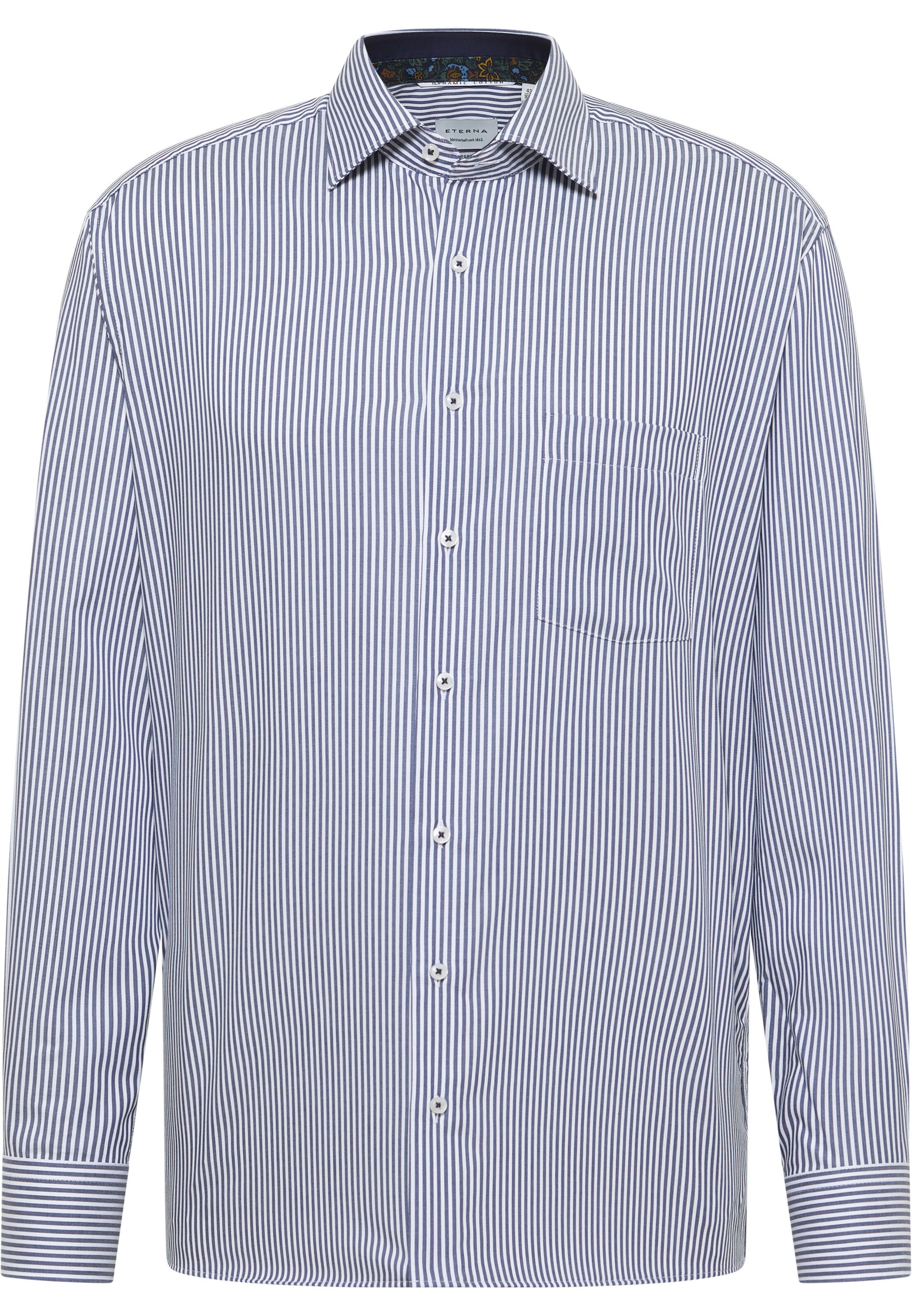 ETERNA Businesshemd in navy / weiß, Produktansicht