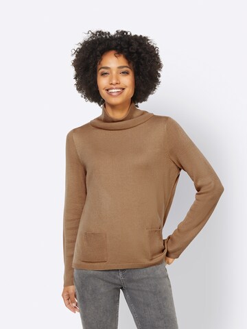 Pull-over heine en beige : devant