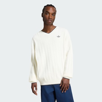ADIDAS ORIGINALS Svetr – bílá: přední strana