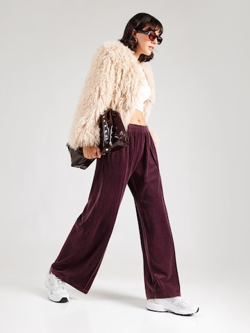 WEEKDAY Wide leg Παντελόνι σε λιλά