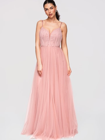 Ombre Dress in Pink: front