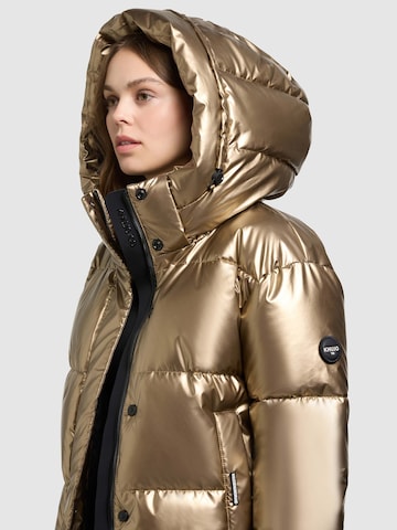 khujo Winter Jacket 'Devina' in Gold