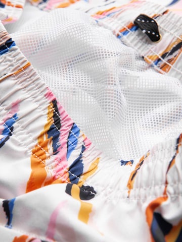 Ombre Regular Zwemshorts in Wit