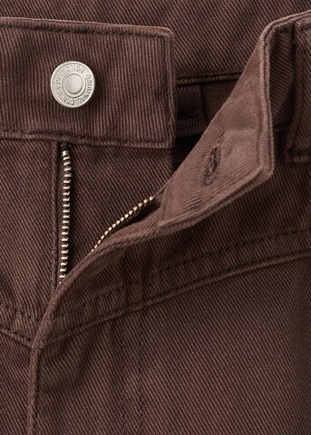 MANGO Wide Leg Jeans 'Blair' in Braun