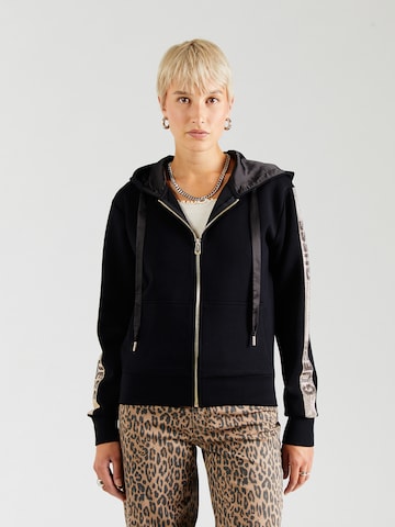 GUESS Sweatjacke in Schwarz: Vorderseite