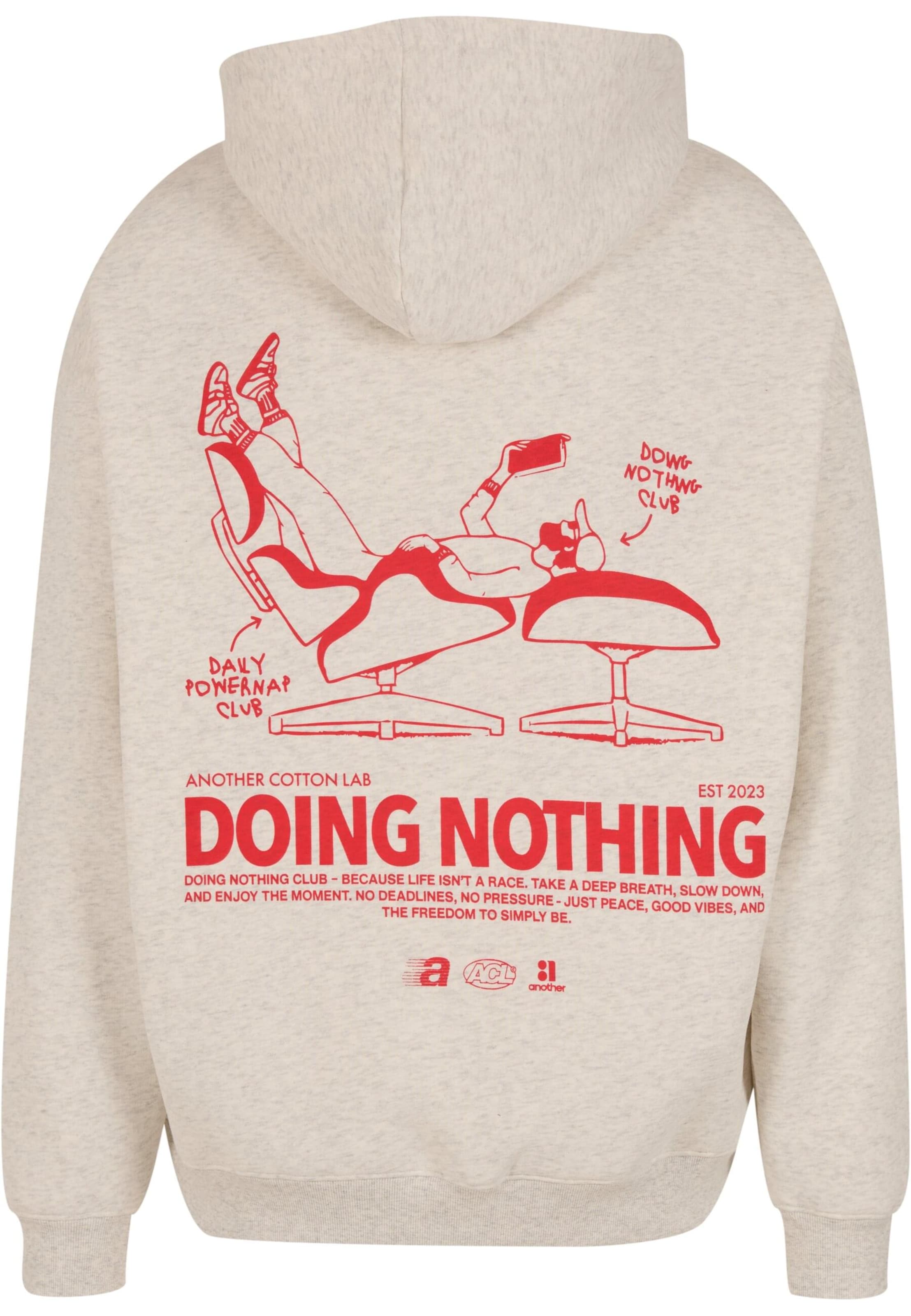 Another Cotton Lab Majica 'Doing Nothing' | siva barva