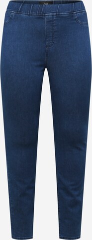 Zizzi Jeggings 'ALMA' in Blauw: voorkant