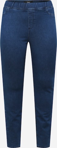 Zizzi Jeggings 'ALMA' in Blauw: voorkant