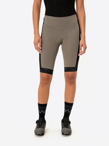 VAUDE Skinny Outdoor trousers 'Kuro' in Beige: front