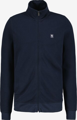 GARCIA Zip-Up Hoodie in Blue: front