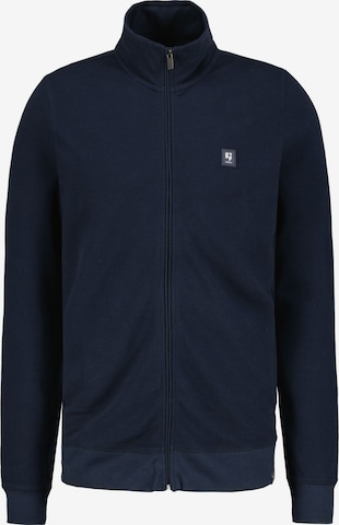 GARCIA Zip-Up Hoodie in Blue: front