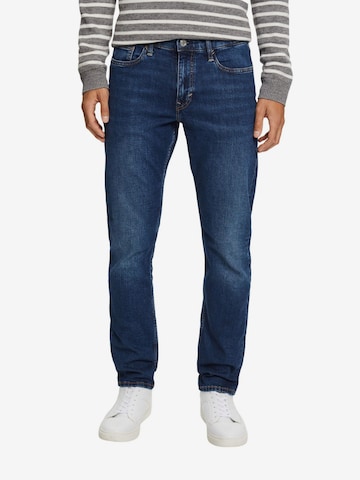 ESPRIT Slimfit Jeans in Blauw: voorkant