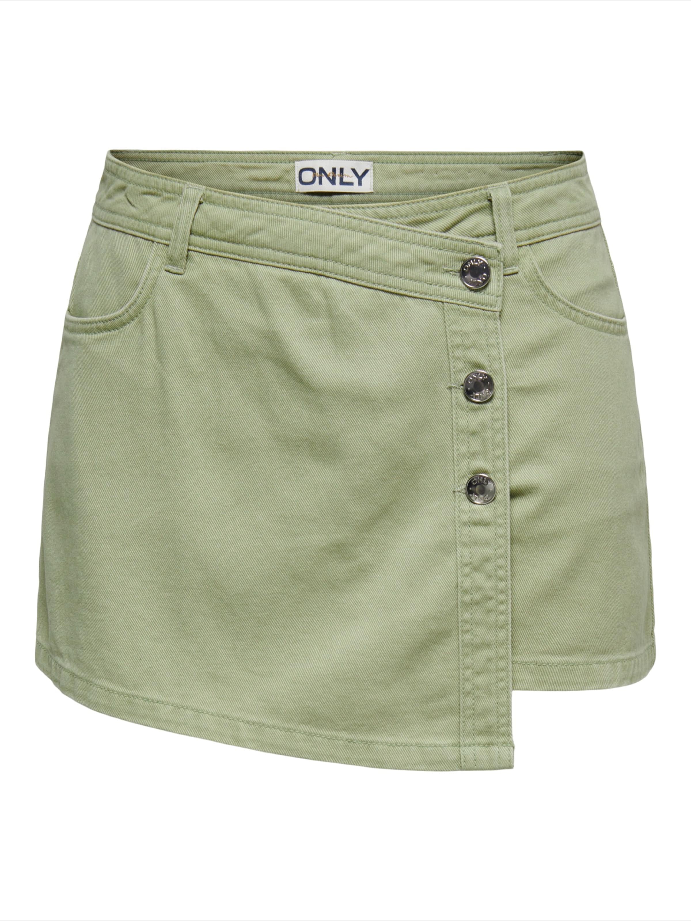 Gonna 'ONLLESLY' di ONLY in verde: frontale