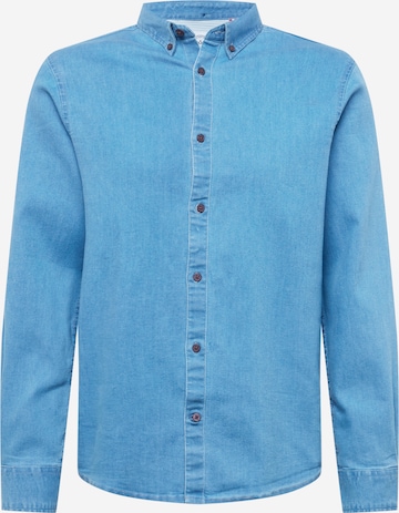 Kronstadt Button Up Shirt 'Johan' in Blue: front