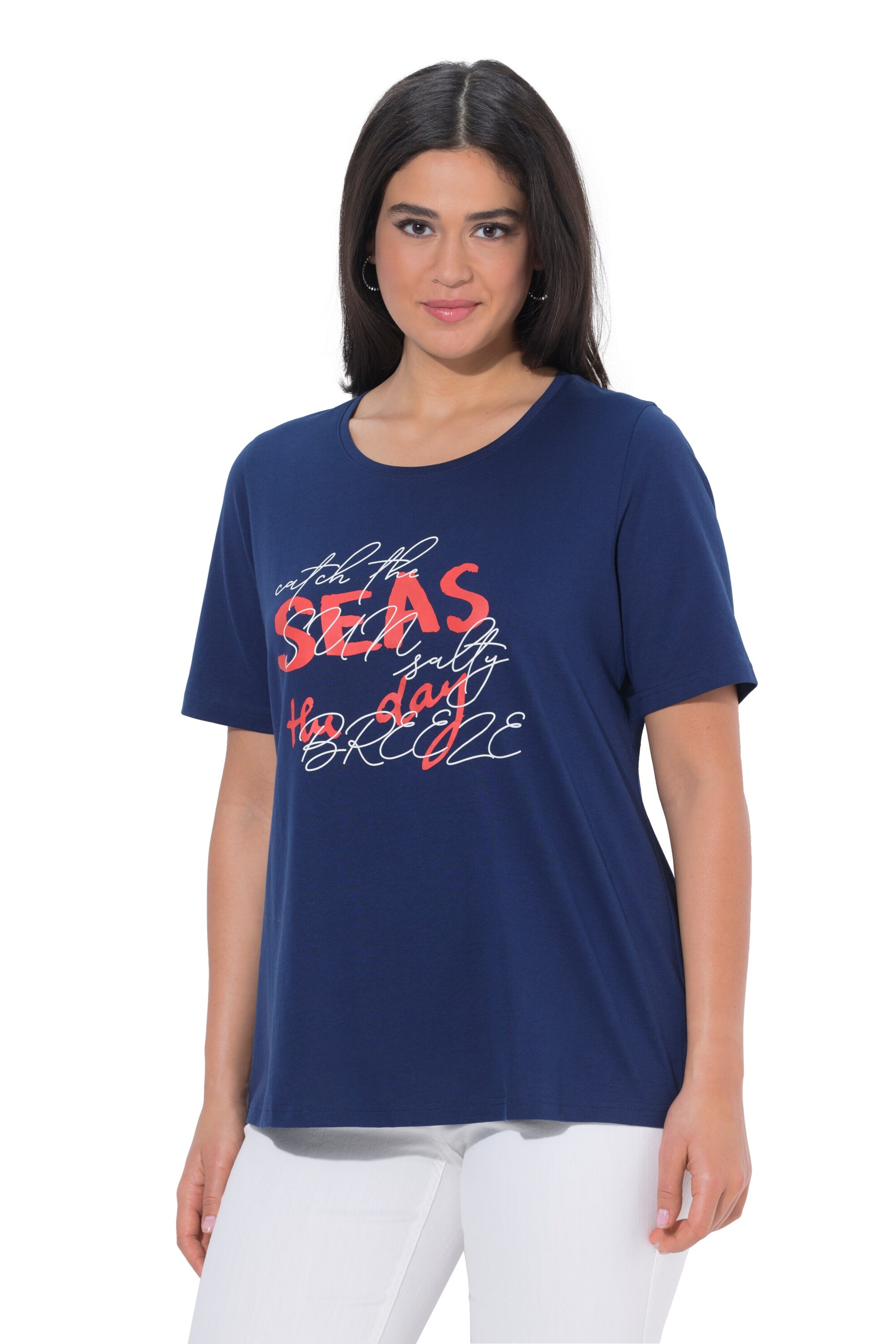 Ulla Popken Shirt in Blau: Vorderseite