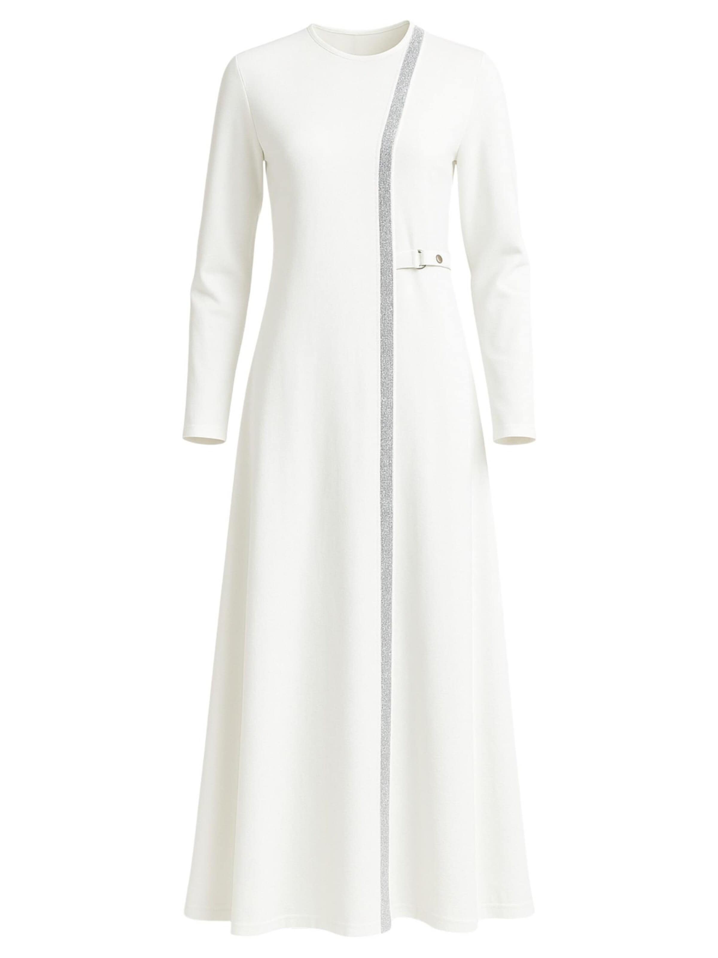 Robe 'Leila-Ferace' fashionshowcase en blanc : devant