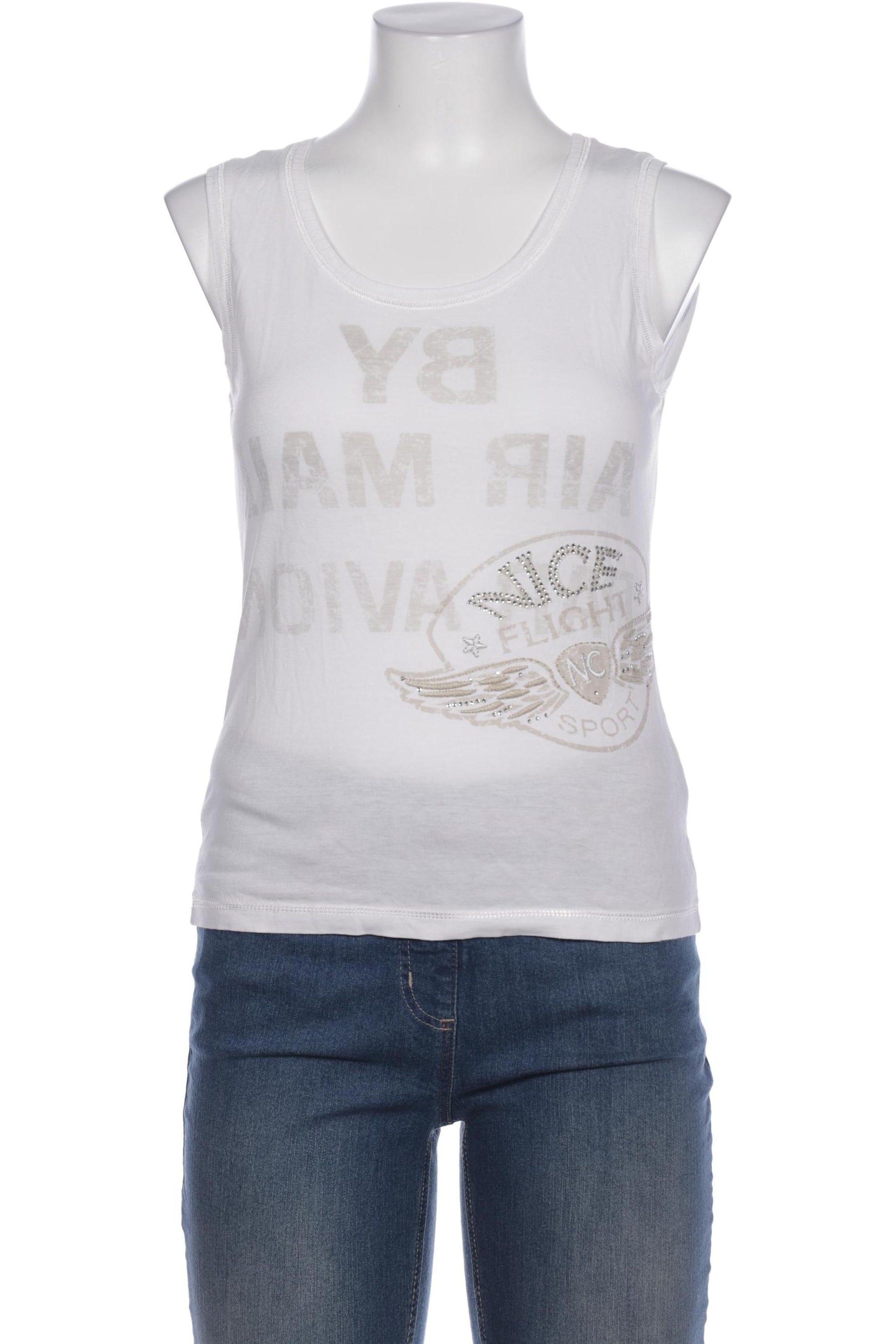 Nice Connection Top & Shirt in S in White: front