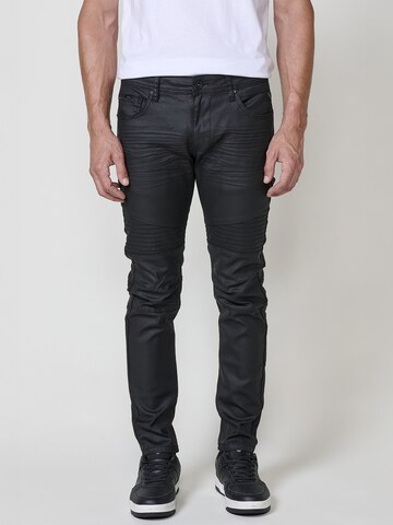 KOROSHI Слим Джинсы в Черный: спереди