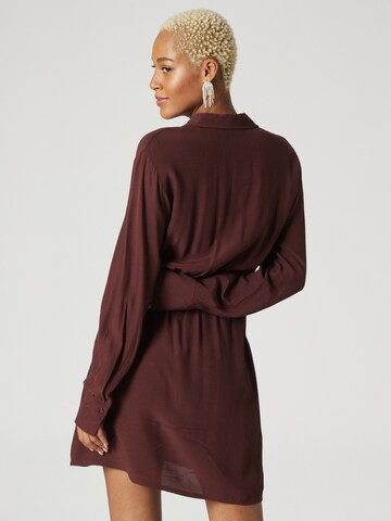 A LOT LESS Shirt dress 'Delia' in Brown