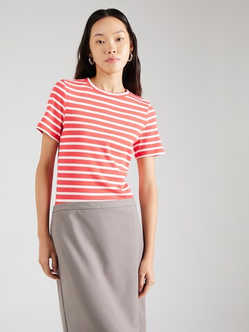 SAINT TROPEZ - Camisa 'Aster' em vermelho: frente